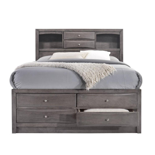 Picket House Furnishings - Madison King Storage 6Pc Bedroom Set in Gray - EG170KB6PC veiw 2