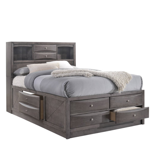Picket House Furnishings - Madison King Storage Bed in Gray - EG170KB veiw 2