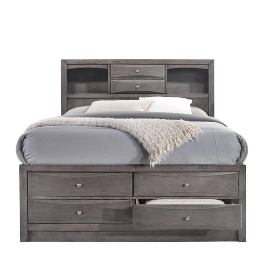 Picket House Furnishings - Madison Queen Storage 3Pc Bedroom Set in Gray - EG170QB3PC veiw 2