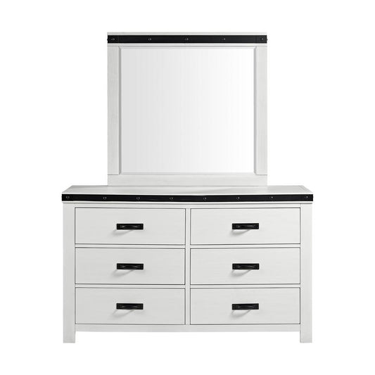 Picket House Furnishings - Montauk Youth Dresser and Mirror Set in White - WE750DRMR veiw 2