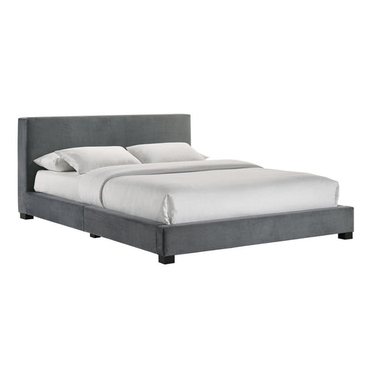 Picket House Furnishings - Natalie Full UPH Bed in Grey Velvet - UB-14870-3-FB view 2