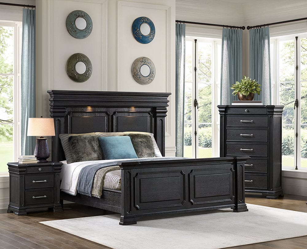 Picket House Furnishings - Paterson King 3PC Bedroom Set in Black - B.10318.KB.3PC view 6