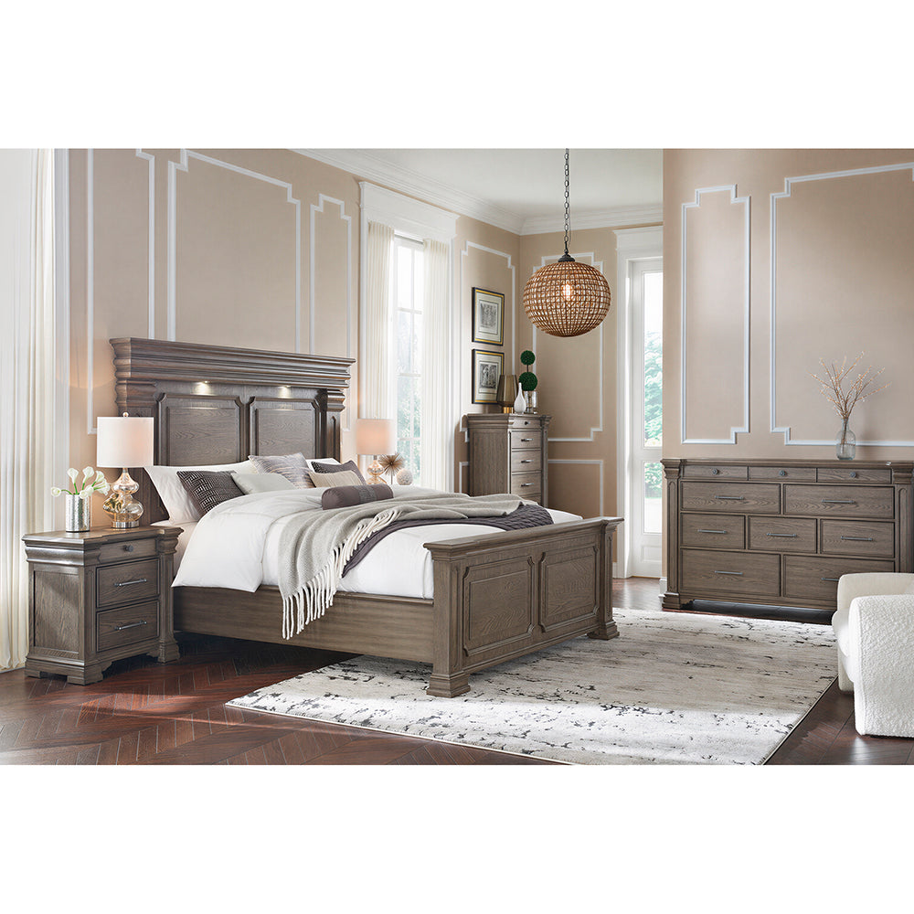 Picket House Furnishings - Paterson Queen 5PC Bedroom Set in Grey - B.10315.QB.NSDRC view 6