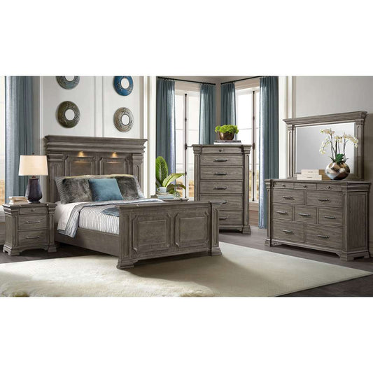 Picket House Furnishings - Paterson Queen Bed in Grey - B-10315-QB veiw 2