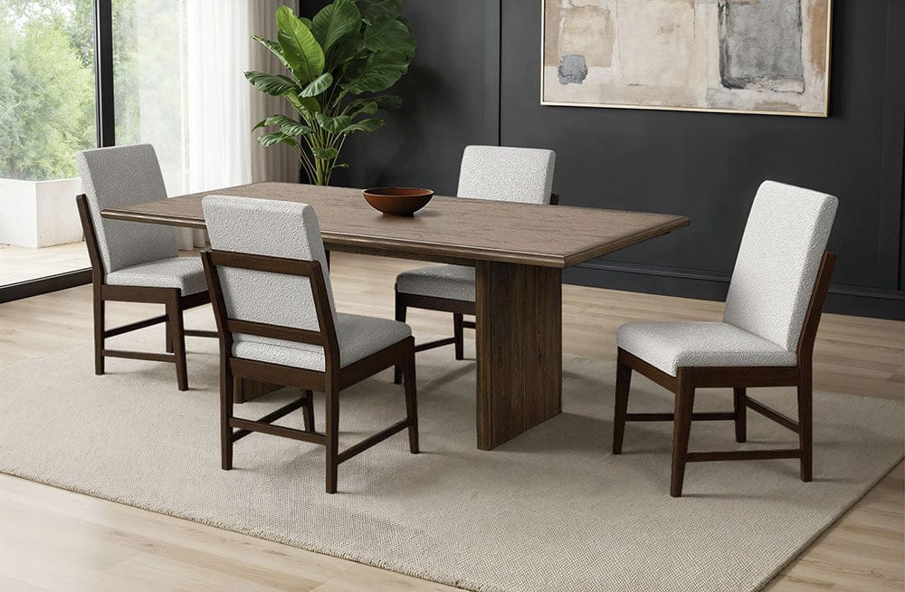 Picket House Furnishings - Perth 5PC Standard Height Dining Set in Brown-Table and Four Fabric Chairs - D-16760-5-DTSC2-5PC view 7
