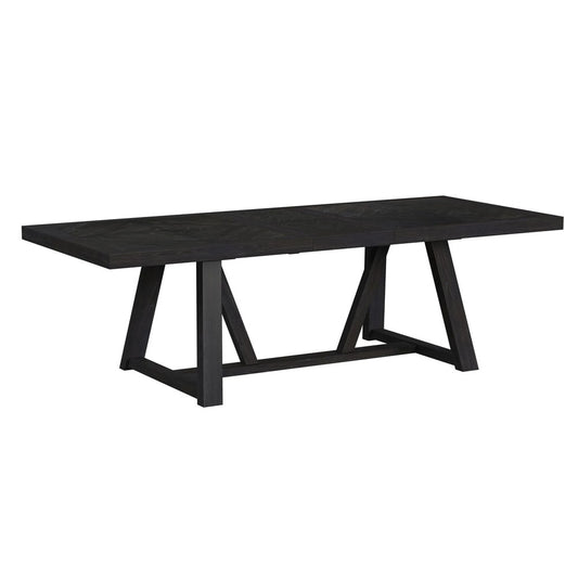 Picket House Furnishings - Pinnacle 6PC Standard Height Dining Set in Charcoal-Table, Four Chairs & Bench - D-12980-3-DT-6PC veiw 2