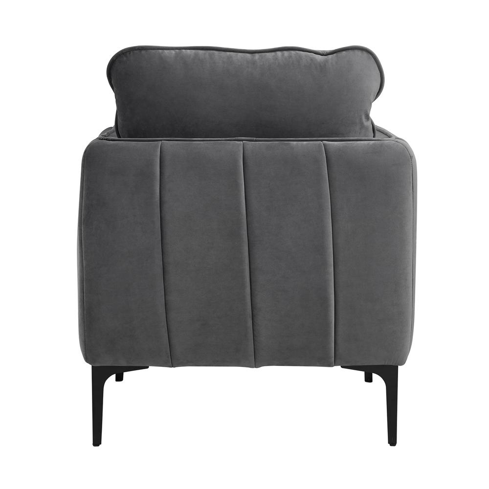 Picket House Furnishings - Reale Chair in Lavish 152 Grey Velvet - U-4460-8590-100 veiw 3