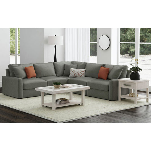 Picket House Furnishings - Rhiannon 2PC Occasional Table Set in Antique White-Coffee Table & End Table - T-11600-7-2PC view 2