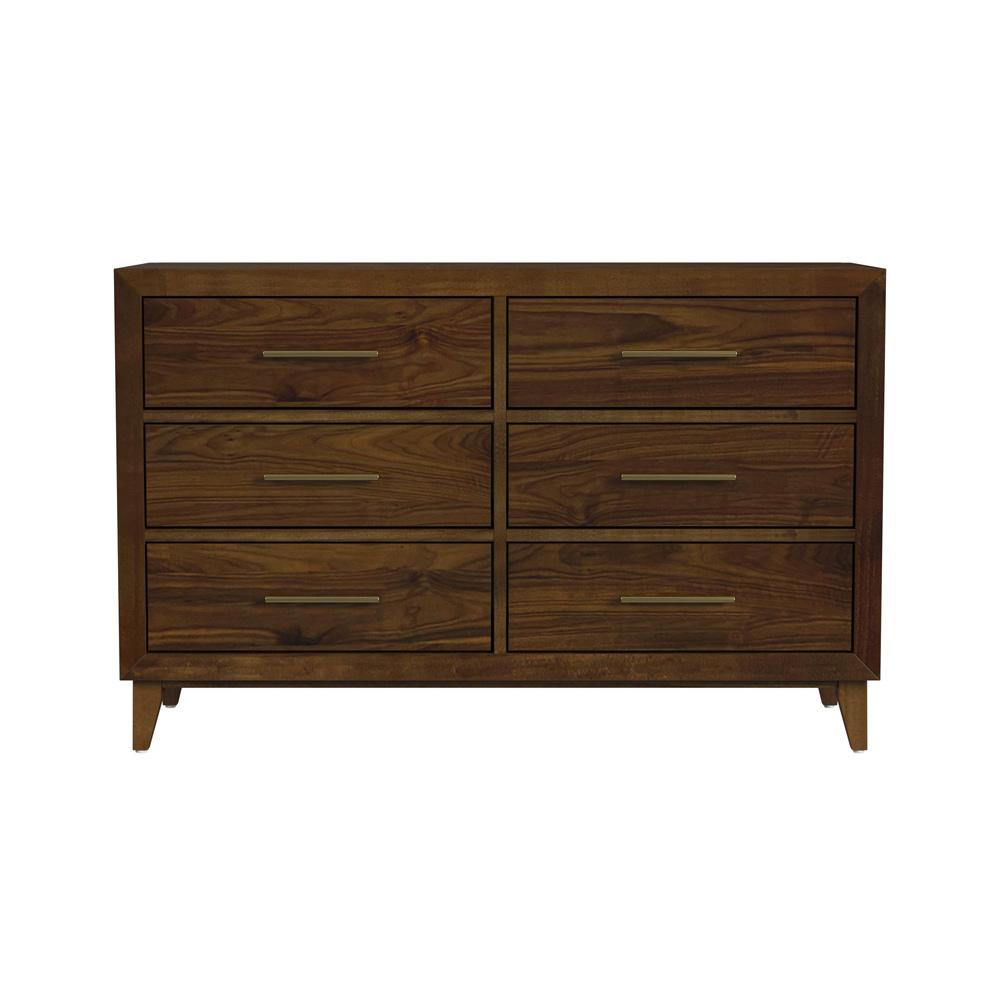Picket House Furnishings - Riley 6-Drawer Dresser in Walnut - N-15940-5-DR veiw 2