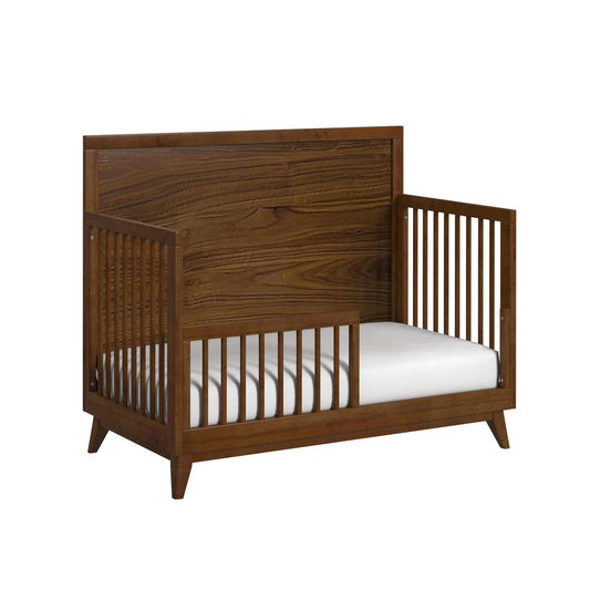 Picket House Furnishings - Riley Crib with High Headboard and Guardrail in Walnut - N-15940-5-CB veiw 2
