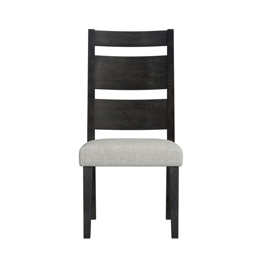 Picket House Furnishings - Rizzo Wood Back Dining Side Chair with Beige Linen in Dark Espresso (Set of 2) - D-7570-5-SC3 view 2
