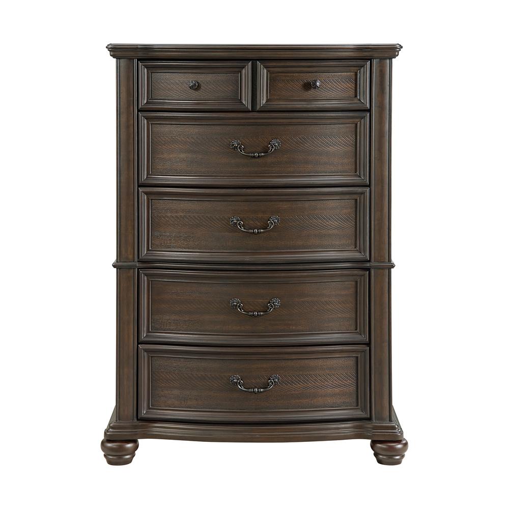Picket House Furnishings - Rosalinda 5-Drawer Chest in Mahogany - B-13070-5-CH veiw 2