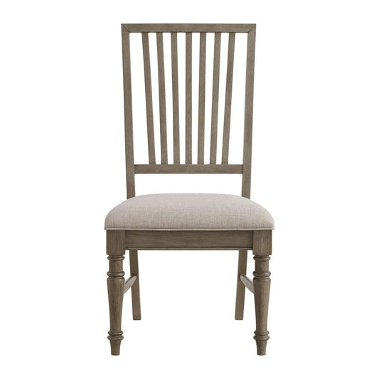 Picket House Furnishings - Royale Dining Side Chair with Taupe Fabric in Grey (Set of 2) - D-10315-3-SC veiw 2