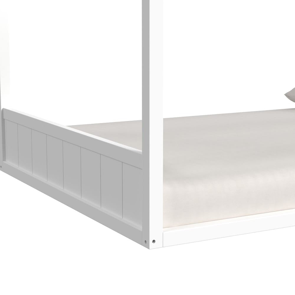 Picket House Furnishings - Santino Full Montessori Bed in White - SM785FB view 6