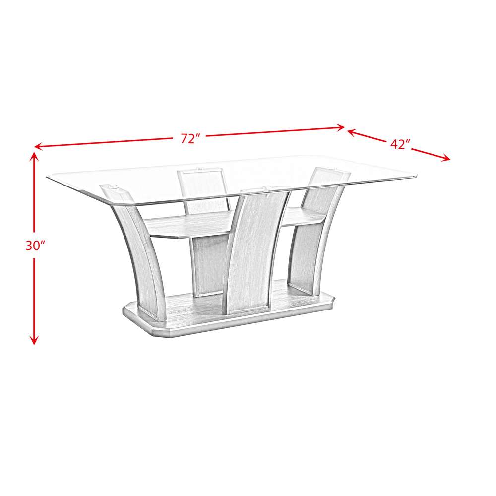 Picket House Furnishings - Simms Rectangular Dining Table in Grey - DPR300DTB veiw 7