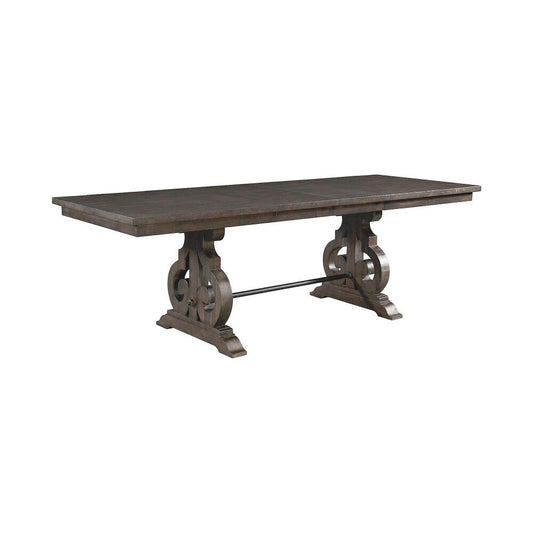 Picket House Furnishings - Stanford Counter Height 7PC Dining Set-Table & Six Swirl Back Chairs - DST195C7PC veiw 2