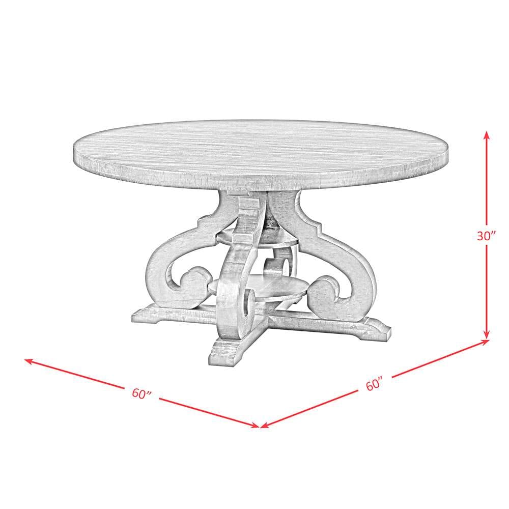 Picket House Furnishings - Stanford Round 5PC Dining Set-Table & Four Chairs - DST3805PC veiw 7