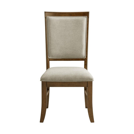 Picket House Furnishings - Stark Dining Side Chair with Grey Fabric in Cherry (2 Per Carton) - D-5210-5-SC veiw 2