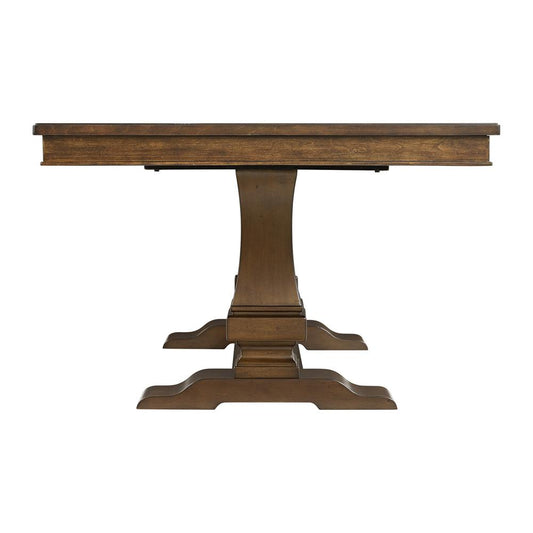 Picket House Furnishings - Stark Dining Table with with 18in Leaf in Cherry - D-5210-5-DT veiw 2
