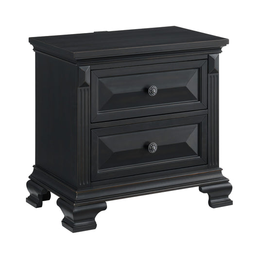 Picket House Furnishings - Sumner King 4PC Bedroom Set in Black - B-10980-8-KB-NSCH view 2