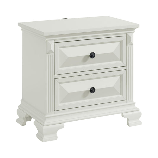 Picket House Furnishings - Sumner Queen 4PC Bedroom Set in Antique White - B-10980-7-QB-NSCH view 2