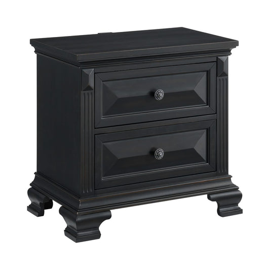 Picket House Furnishings - Sumner Queen 5PC Bedroom Set in Black - B-10980-8-QB-NSDRC view 2