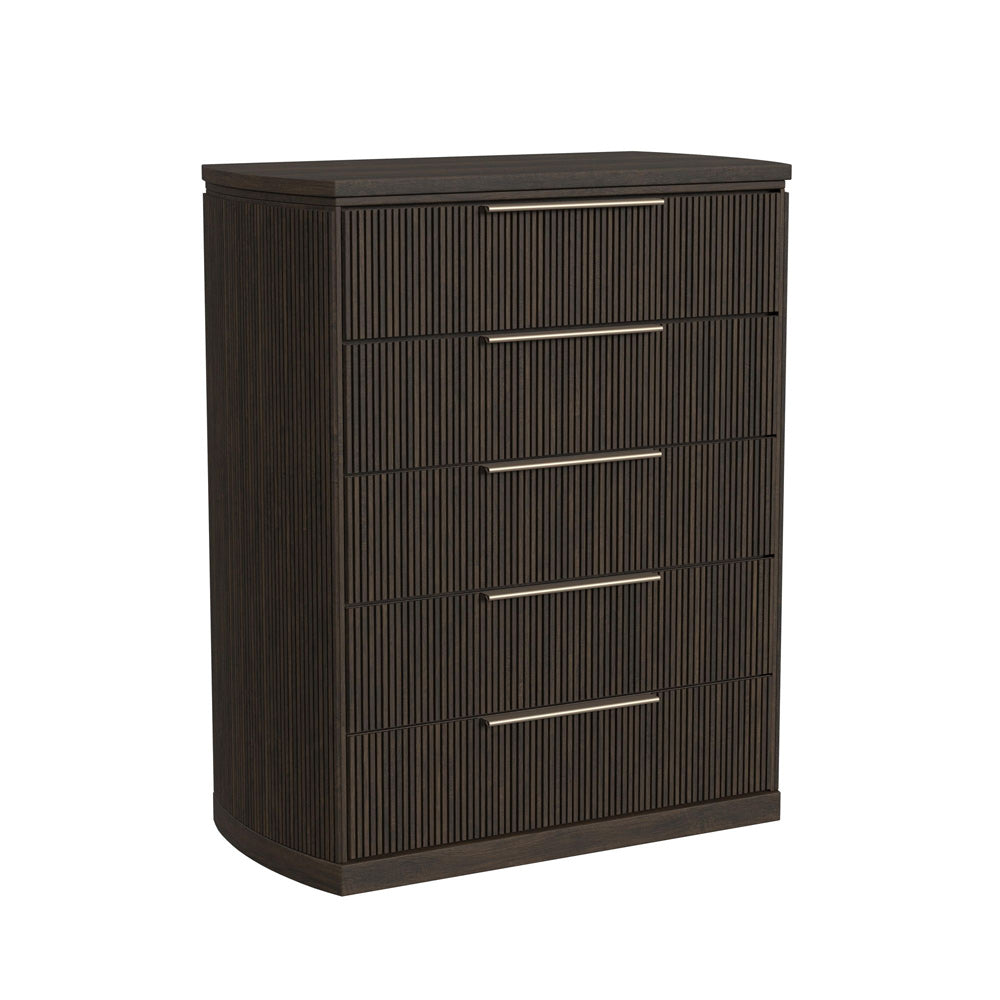 Picket House Furnishings - Sutton 5-Drawer Chest in Dark Brown - B-16000-5-CH view 1