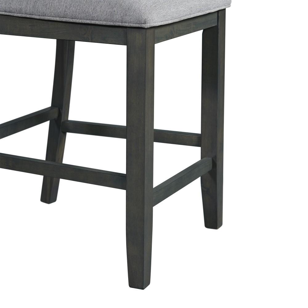 Picket House Furnishings - Taylor Counter Height Side Chair (Set of 2) in Gray - DAH350CSC veiw 4