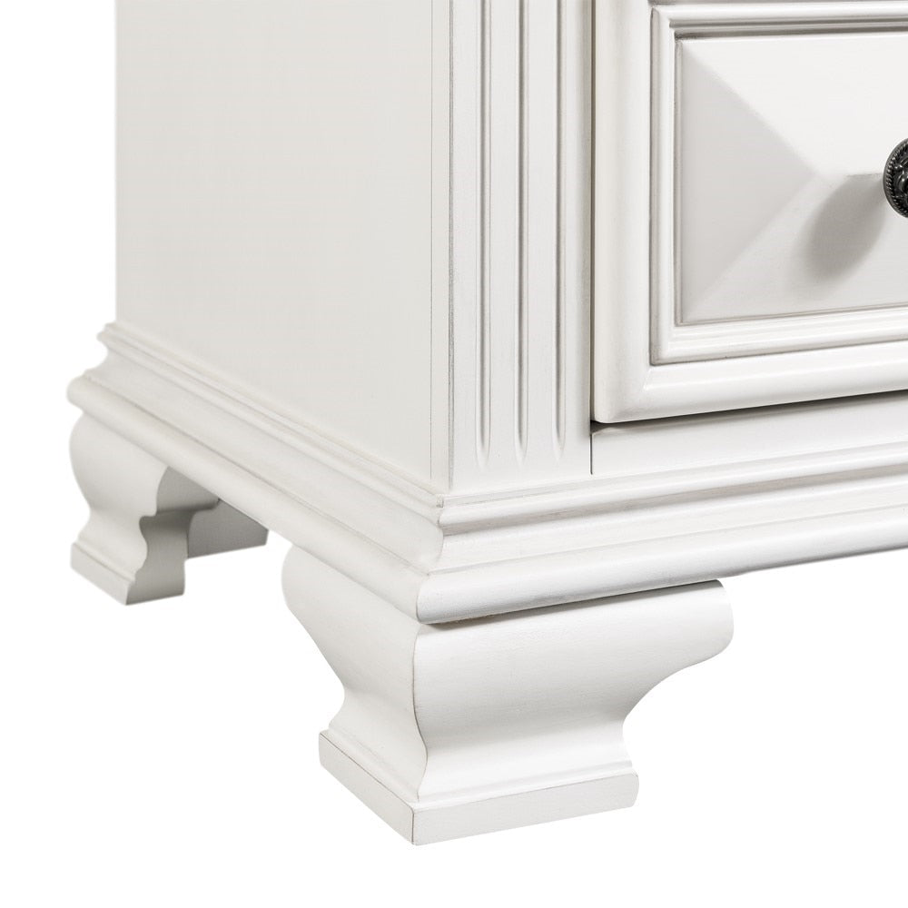 Picket House Furnishings - Trent 2-Drawer Nightstand in White - CY750NS veiw 8