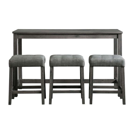 Picket House Furnishings - Turner Multipurpose Bar Table Set in Charcoal - D-14030-BTSP veiw 2