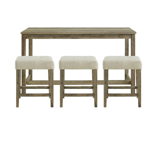 Picket House Furnishings - Turner Multipurpose Bar Table Set in Natural - CDOL100BTSP view 2