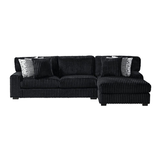 Picket House Furnishings - Twilight 2PC Sectional Set in Grand Cord - U-16570-10473-2PC view 2