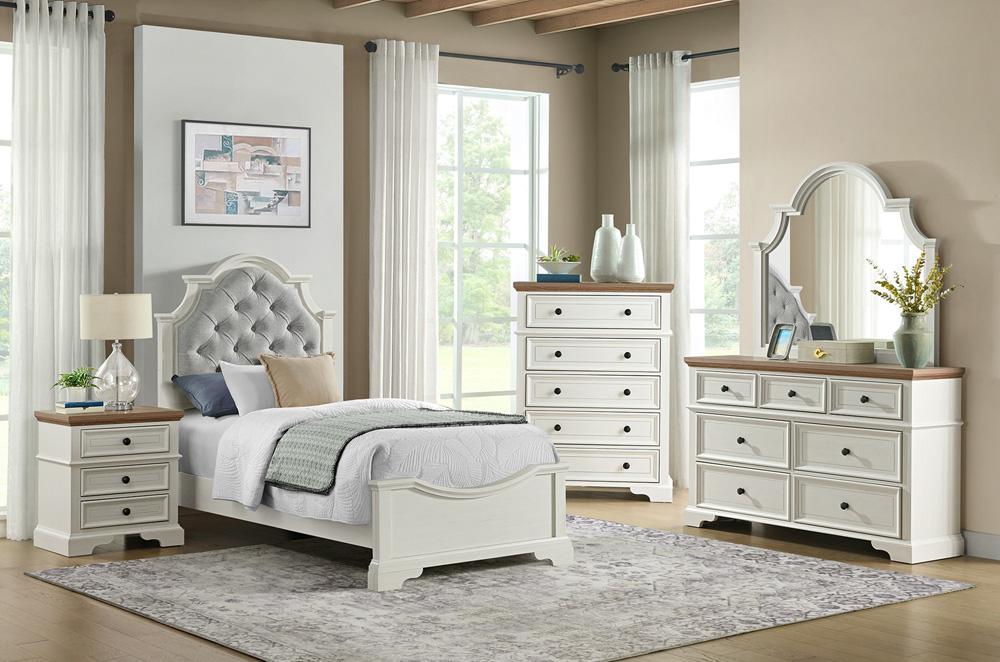 Picket House Furnishings - Ulysses Youth 3-Drawer Nightstand in Brown and White - Y-13160-7-NS veiw 6