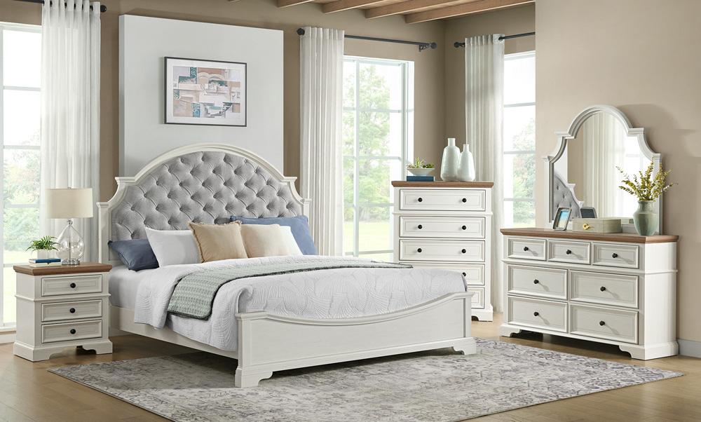 Picket House Furnishings - Ulysses Youth Full UPH Bed in White - Y-13160-7-FUB veiw 5