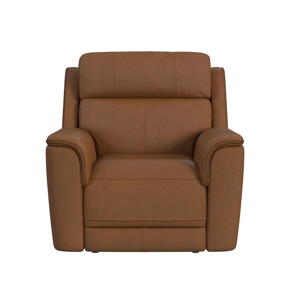 Picket House Furnishings - Walker Power Motion Recliner with Power Headrest and Lumbar in Aline Butternut - U-16110-11430-105PPP veiw 3