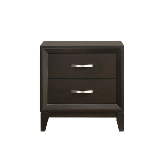Picket House Furnishings - Warren 2-Drawer Nightstand in Merlot - B-1140-NS veiw 2