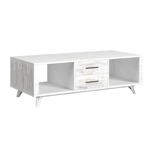 Picket House Furnishings - Westwood 2PC Occasional Table Set in Rustic White-Coffee Table & End Table - T-12850-7-2PC veiw 2