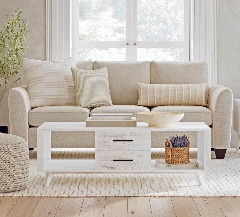 Picket House Furnishings - Westwood Coffee Table in Rustic White - T-12850-7-CT veiw 6