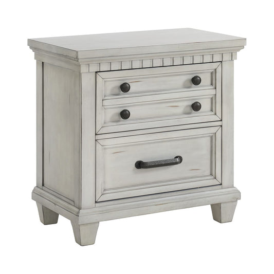 Picket House Furnishings - Windom King Storage 3PC Bedroom Set in Antique White - B-10530-7-KSB-NS2 view 2