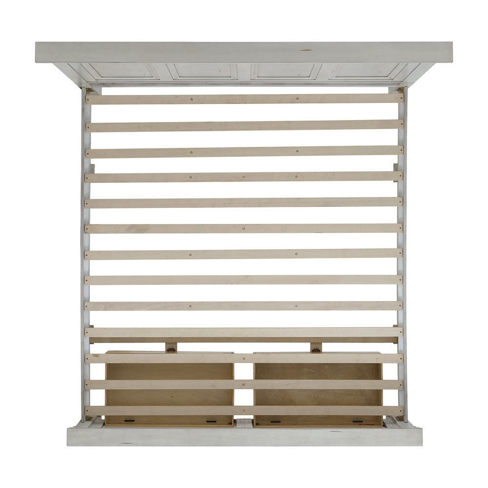 Picket House Furnishings - Windom King Storage 5PC Bedroom Set in Antique White - B-10530-7-KSB-NSDRC view 9