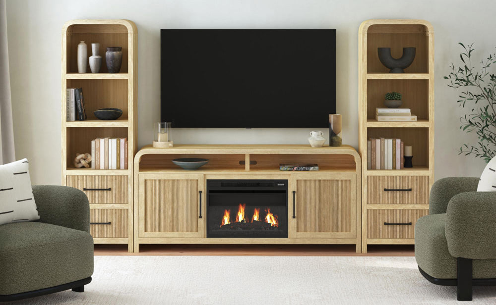 Picket House Furnishings - Woodridge 4PC Entertainment Unit With 70" TV Console in Natural - LA-14440-6-TV1-4PC view 11