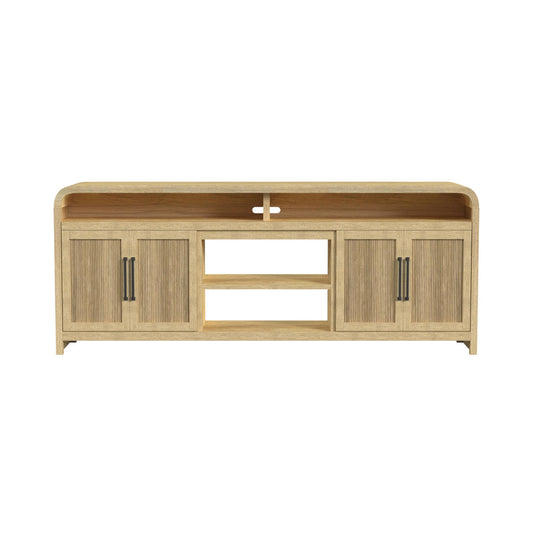 Picket House Furnishings - Woodridge 82" TV Console without Fireplace Insert in Natural - LA-14440-6-TV3 view 2
