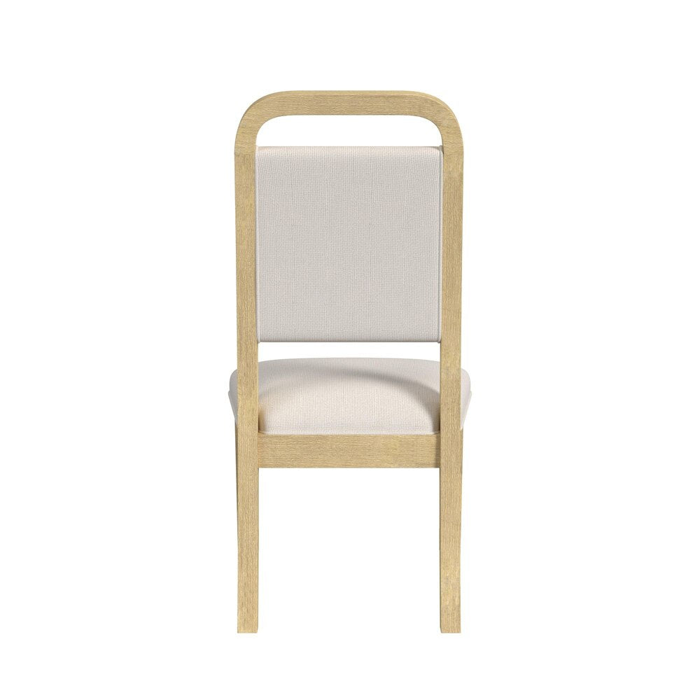 Picket House Furnishings - Woodridge Dining Side Chair with White Fabric in Natural (Set of 2) - D-14440-6-SC2 veiw 3