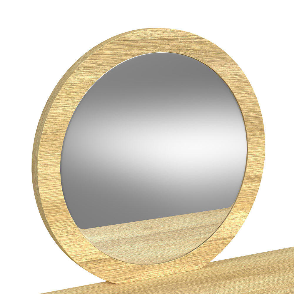 Picket House Furnishings - Woodridge Dressing Table and Mirror in Natural - V-14440-6-DTC view 2