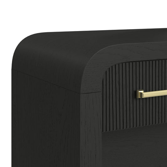 Picket House Furnishings - Woodridge Dressing Table in Black with Grain - V-14440-8W-DT view 2