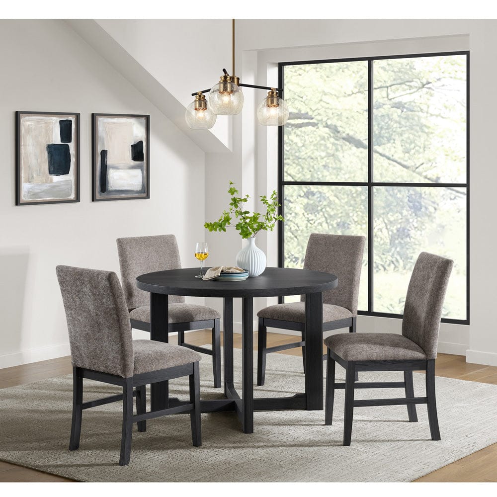 Picket House Furnishings - Yorkshire 5PC Dining Set with Table and 4 Chairs in Espresso - D-19600-3-5DS view 8