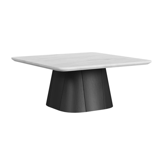 Picket House Furnishings - Yuri 2PC Occasional Table Set in White and Black-Coffee Table & End Table - T-9130-8-2PC veiw 2