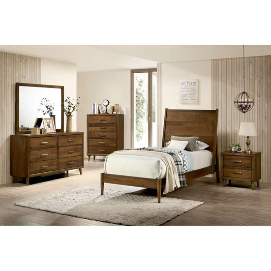 Picket House Furnishings - Zuma 2-Drawer Nightstand in Walnut - MC400NS veiw 2