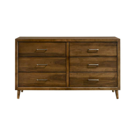 Picket House Furnishings - Zuma 6-Drawer Dresser in Walnut - MC400DR veiw 2