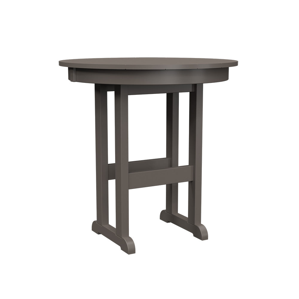 Polybird - 33" Round Table "Counter Height" Charcoal - P17-C -CH view 1